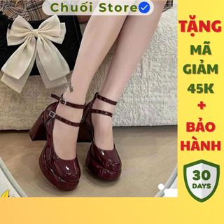 Giày cao gót nữ da PU tổng hợp dệt vải đế cao su phong cách tiểu thư sang chảnh quý phái dịu dàng