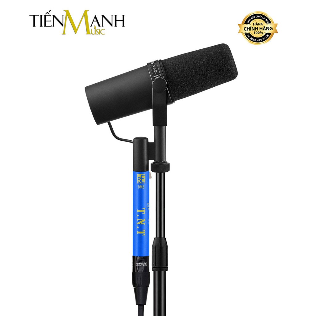 SE Electronics Dynamite Active In-Line Preamp - +28dB Mic Booster, XLR In/Out