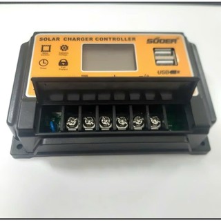 Sạc pin năng lượng mặt trời PWM SUOER 12V 24V 30A ST-S1230 - Giải pháp sạc ắc quy hiệu quả cho hệ thống điện 12V.