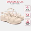 - Giày sandal nữ đế xuồng phối dây quai mảnh thiết kế basic màu nude cao 6cm - SB014.
