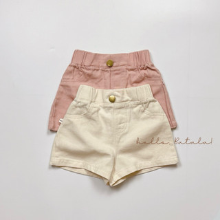 Quần short quần đùi bé gái bé trai Batala Kids, QUẦN SHORT KAKI 2 MÀU HỒNG TRẮNG cho bé từ 8-25kg (1-6 tuổi)