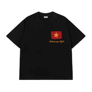 Áo phông nam nữ unisex form vừa Vietnamese girl, áo thun tay ngắn cổ tròn cotton mềm mát - ta/tb2098