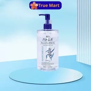 Dầu tẩy trang Hatomugi dưỡng ẩm, sáng da Reihaku Hatomugi The Cleansing Oil 500ml nội địa Nhật Bản