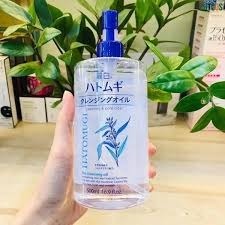 Dầu tẩy trang Hatomugi dưỡng ẩm, sáng da Reihaku Hatomugi The Cleansing Oil 500ml nội địa Nhật Bản