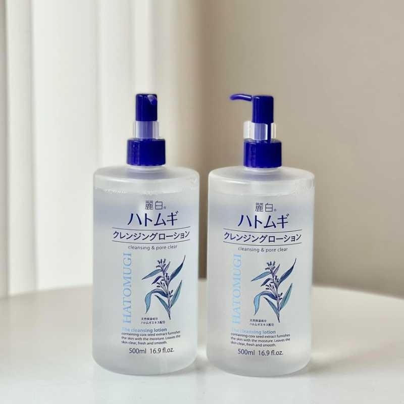 Nước tẩy trang Hatomugi Cleansing & Pore Clear làm sạch sâu và dưỡng ẩm nội địa Nhật Bản 500ml