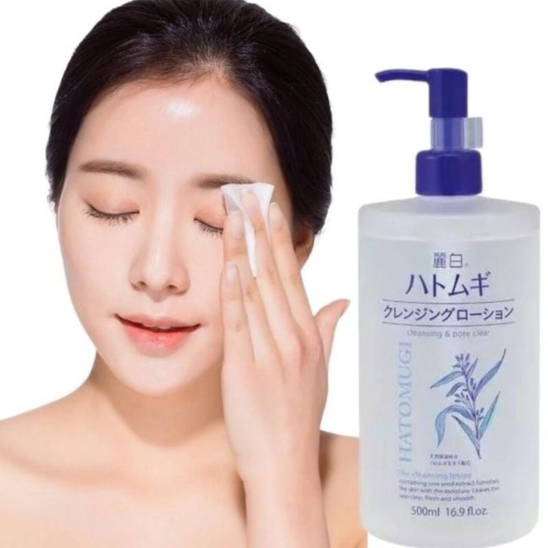 Nước tẩy trang Hatomugi Cleansing & Pore Clear làm sạch sâu và dưỡng ẩm nội địa Nhật Bản 500ml