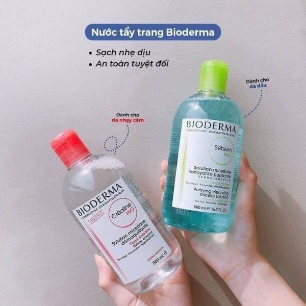 Nước Tẩy Trang Bio 500ml, Dành Cho Mọi Loại Da, chuẩn auth