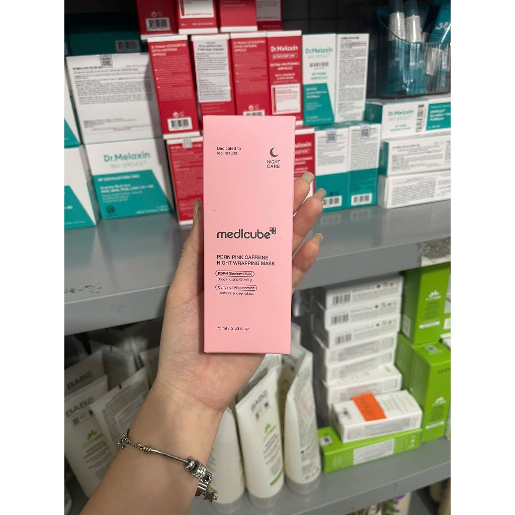 Mặt Nạ Ngủ MEDICUBE Collagen/PDRN Pink Night Wrapping Cream 75ml