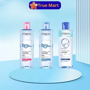 Nước tẩy trang LorealParis 3-in-1 Micellar Water 400ml đủ màu dành cho mọi loại da chính hãng