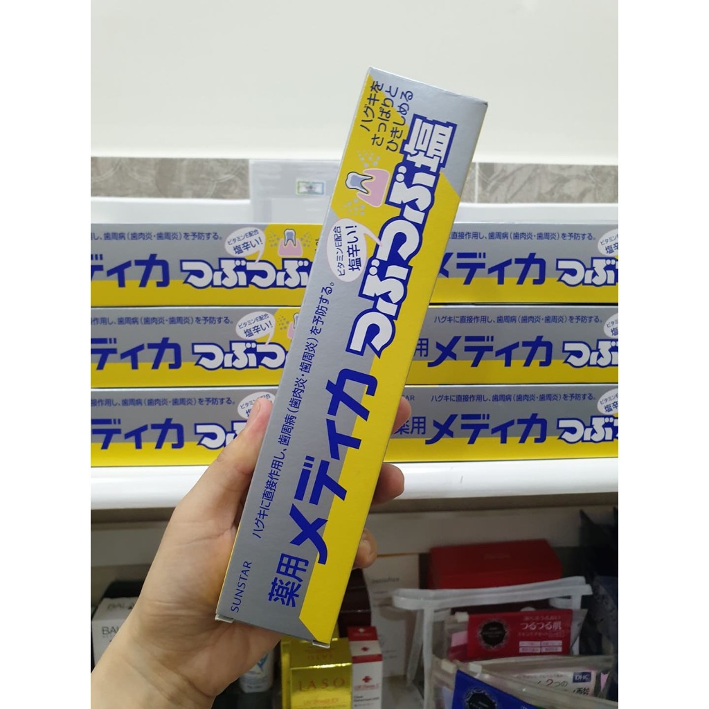 Kem đánh răng muối Sunstar, kem trắng sáng răng Nhật Bản 170g