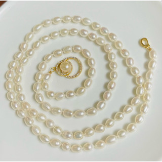 chuỗi vòng cổ ngọc trai nước ngọt MS: 555VH dài 103 cm
