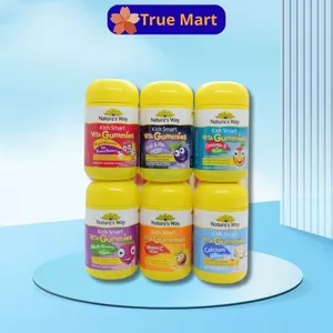 Kẹo gum bổ sung vitamin Gummies Nature's Way cho bé từ 2 tuổi 60 Viên bổ sung Vitamin C,D, Kẽm, Rau củ, Hỗ trợ ăn ngon,.