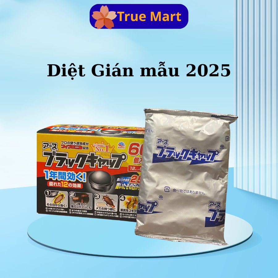Diệt gián nhật bản,diệt gián tận gốc an toàn, không mùi, hiệu quả hơn, hộp 12 viên [MẪU MỚI]