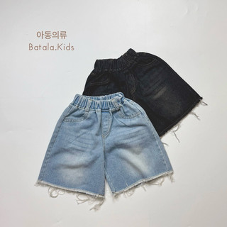 (XẢ HÀNG) Quần short jean cho bé trai bé gái Batala Kids, QUẦN JEAN NGỐ TUA RUA  cho bé từ 10-25kg SHORTJEAN-TUARUA