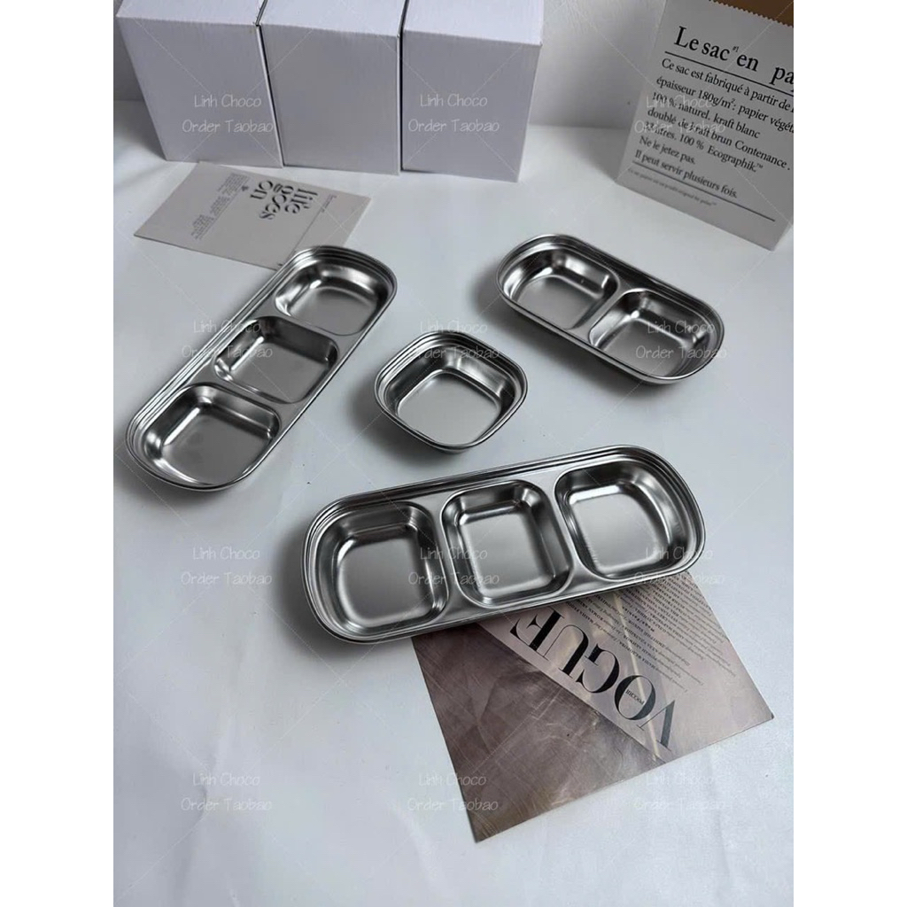Khay đựng gia vị nước chấm nhiều ngăn tiện lợi
