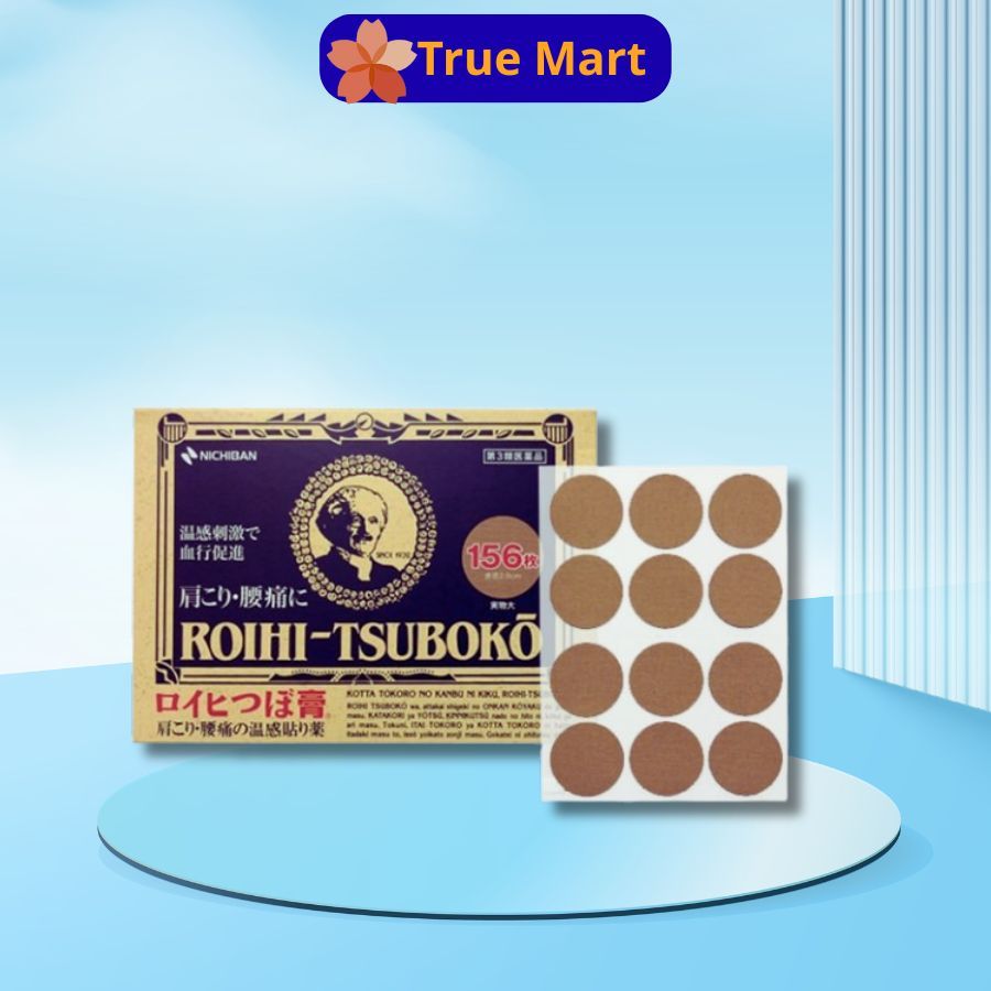 Miếng Dán Huyệt Đạo Giảm Đau Nhức Roihi Tsuboko 156 Miếng chuẩn nội địa Nhật Bản