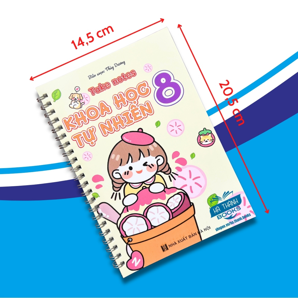 Sổ tay take note Khoa học tự nhiên lớp 8 - Tóm tắt kiến thức, trình bày đẹp, dễ học, dễ nhớ