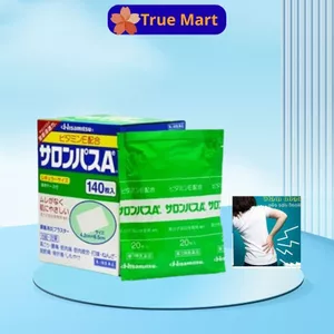 Miếng dán Salonpas Hisamitsu Nhật Bản [Lẻ 20 Miếng/ Hộp 140 Miếng] giúp giảm đau nhanh chóng