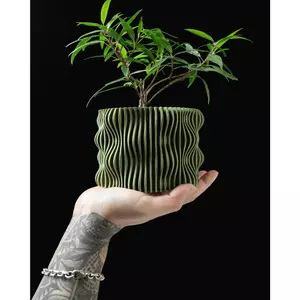 Chậu cây trang trí, tặng kèm móc khóa in tên (quà tặng) - Mẫu Muxel - Artprint3D