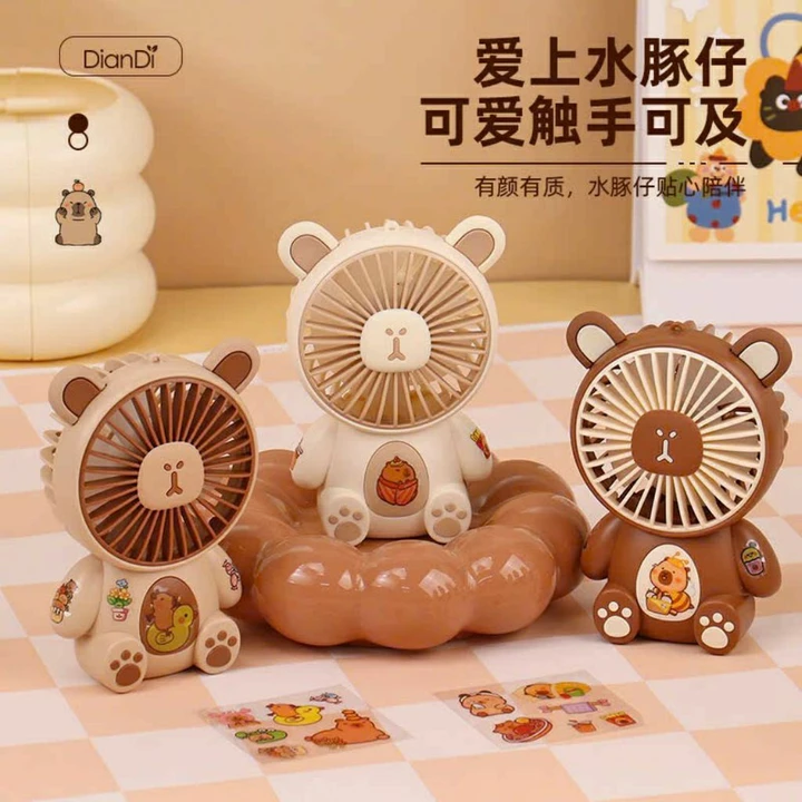 Quạt Mini văn phòng, quạt mini cắm điện để bàn,Quạt Để Bàn Mini Hình Thú, quạt điện mini để bàn 2 cấp độ gió