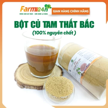 Bột củ tam thất Bắc nguyên chất 100%, chính hãng, hoạt huyết, ổn định hệ tuần hoàn và tim mạch, ngăn ngừa lão hóa
