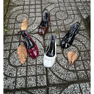 SALESTORE’S-giày cao gót mũi tròn cao 5cm bigsize 36-43 (pre-order) Emi01