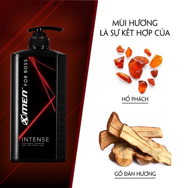 Dầu gội nước hoa XMen For Boss 650g Intense/Luxury/Legend/Motion