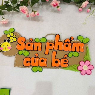 Biển tên góc trang trí lớp học