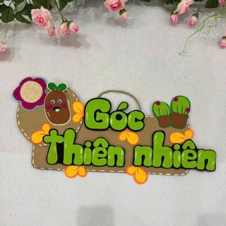 Biển tên góc trang trí lớp học