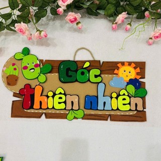 Biển tên góc trang trí lớp học