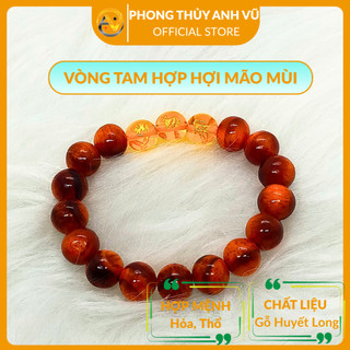 Vòng gỗ huyết long - vòng tam hợp tuổi mão - gỗ huyết long huyết rồng - May mắn tài lộc