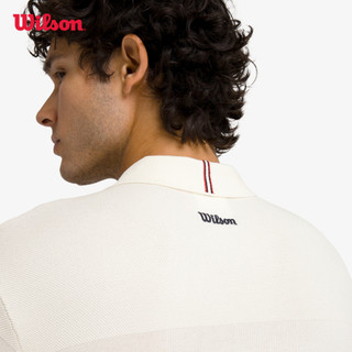 Wilson Men Courtside Knit Stripe Polo Áo Polo Thể Thao Nam  WM00563531