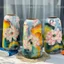 Bình Hoa Gốm Sứ Bát Tràng Dáng Vò Đu Đủ Khắc Cao 27cm và 29cm Cắm Hoa Decor Trang Trí Gomdercortsc