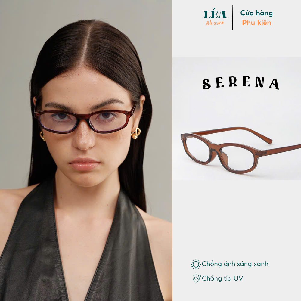 Kính Mắt Chuyên Lắp Cận / Râm LÉAGLASSES kính SERENA Oval chất liệu ...