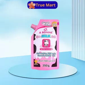 Muối Tắm Sữa Bò A Bonne bịch lớn 350g, Cam kết nội địa thái 100% tẩy sạch da chết zá hạt dẻ...