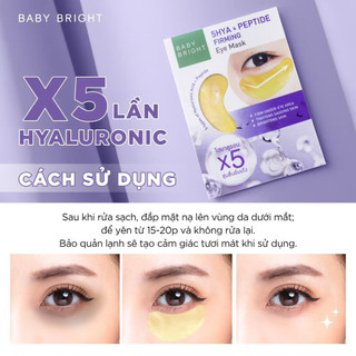 MẶT NẠ DƯỠNG MẮT BABY BRIGHT GIẢM QUẦNG THÂM THƯ GIÃN MẮT MASK