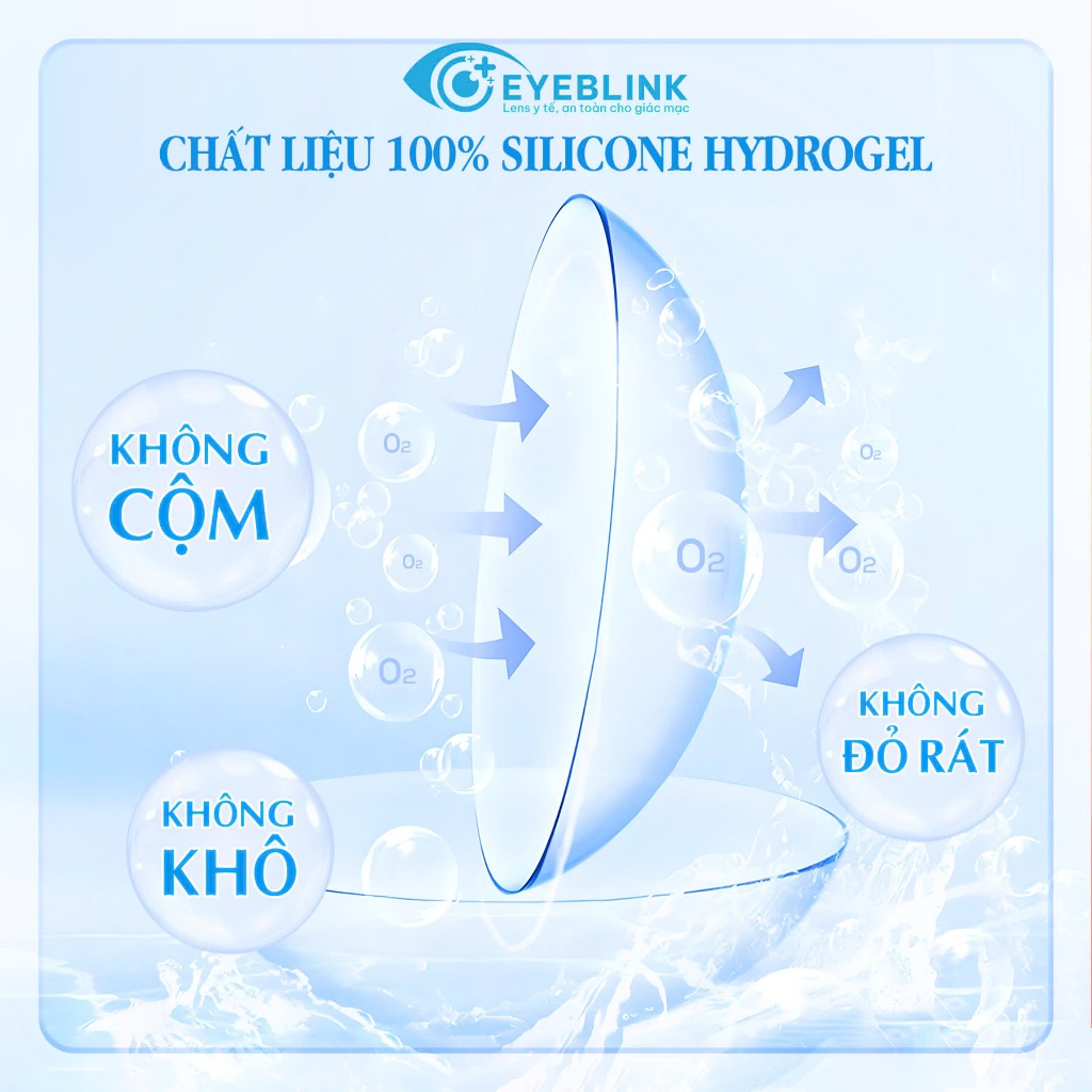 Kính Áp Tròng Màu Nâu Tự Nhiên Delwyn Brown Chất Liệu Silicone Hydrogel Thời Gian Đeo 14–24h Hạn Dùng 12 Tháng EyeBlink