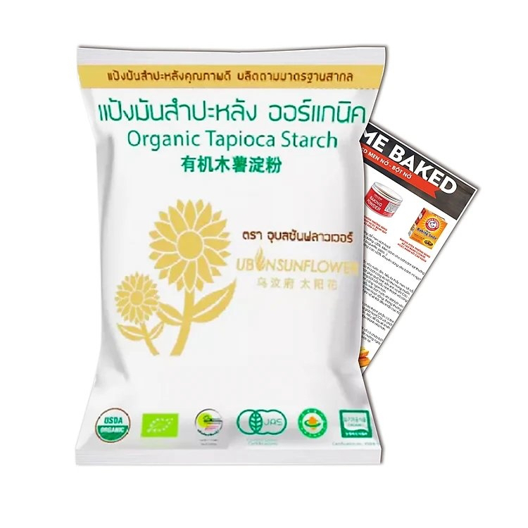 Bột năng hữu cơ Ubon cho bé. Bột làm bánh, bữa phụ cho bé