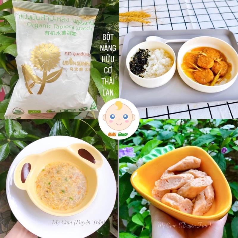 Bột năng hữu cơ Ubon cho bé. Bột làm bánh, bữa phụ cho bé