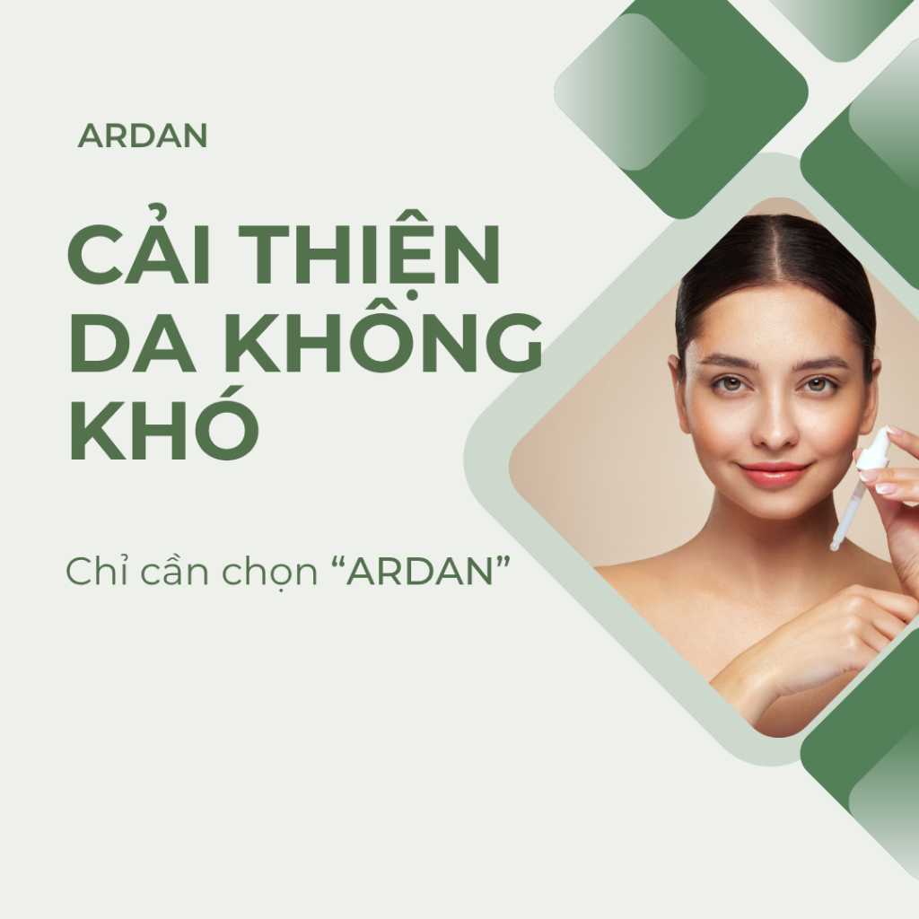 Serum Trắng Da Dưỡng Ẩm ARDAN 20ml - Da Mịn Màng, Trắng Sáng, Se Lổ Chân Lông, Ngừa Nám, Tàn Nhang