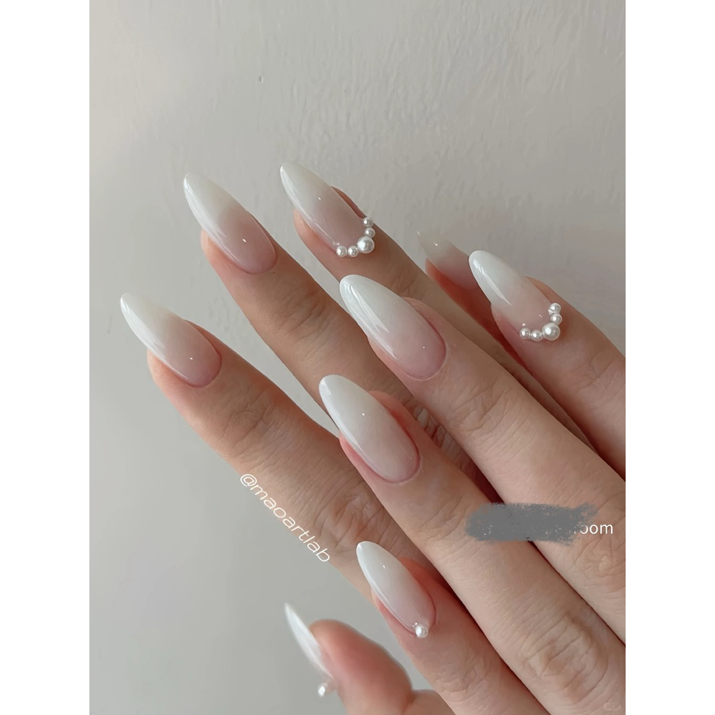 ( SIÊU TỐC) NAIL BOX CÔ DÂU THẠCH GẠO MIX CHÂU ĐƠN GIẢN