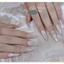 NAIL BOX MẮT MÈO KIM CƯƠNG TRẮNG MIX CHARM NƠ