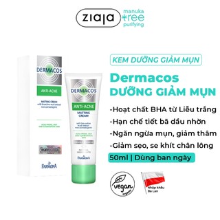 Kem Dưỡng Giảm Bóng Nhờn Farmona Dermacos Anti-Acne Matting Bioactive Mud  Extract Non-comedogenic 50ml