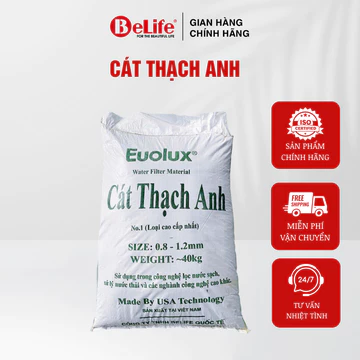 Cát thạch anh Belife dùng trong lọc nước sinh hoạt gia đình (Bao 20kg)
