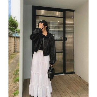 Áo Khoác MatinKim Coating Crop Blouson