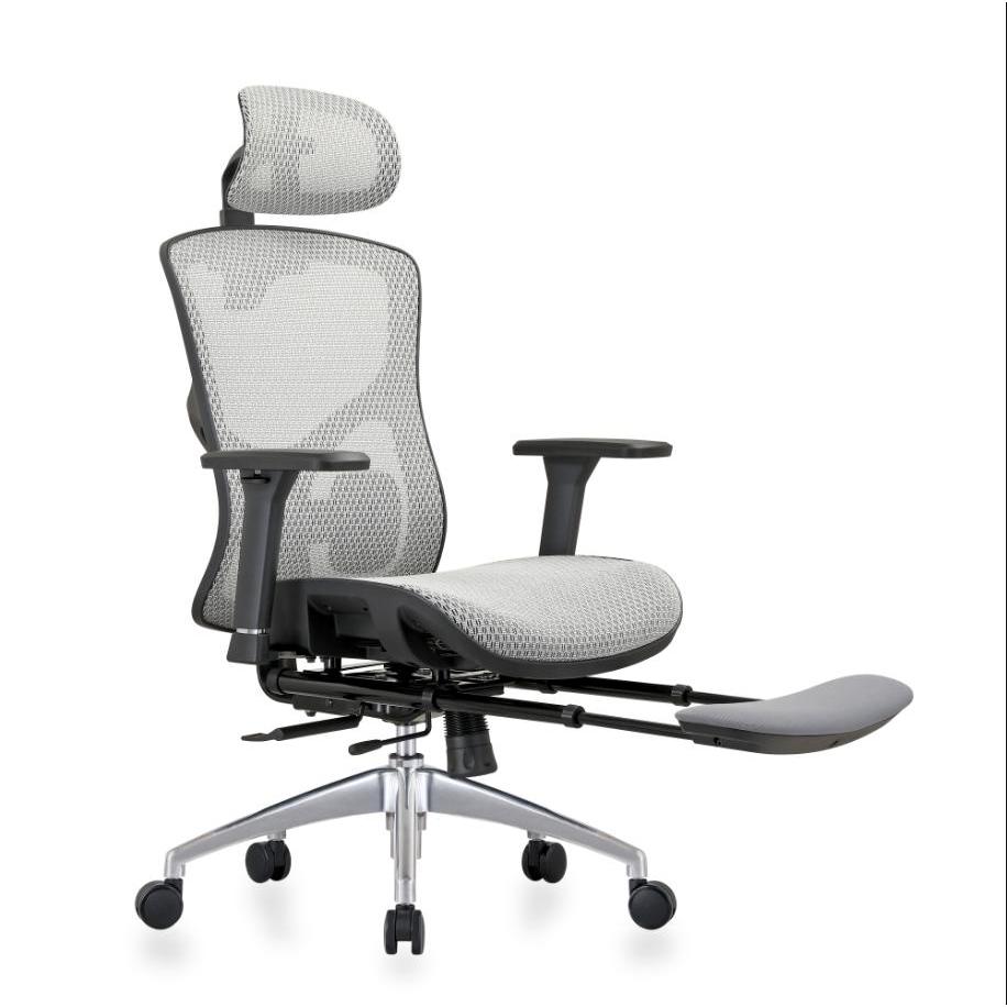 [Hoả tốc 30 phút] Ghế Công Thái Học Manson Vera - Lưới Cloud Mesh V2 Đen/Xám, Lưới Vân Rồng Đen/Xám, Kèm Gác Chân