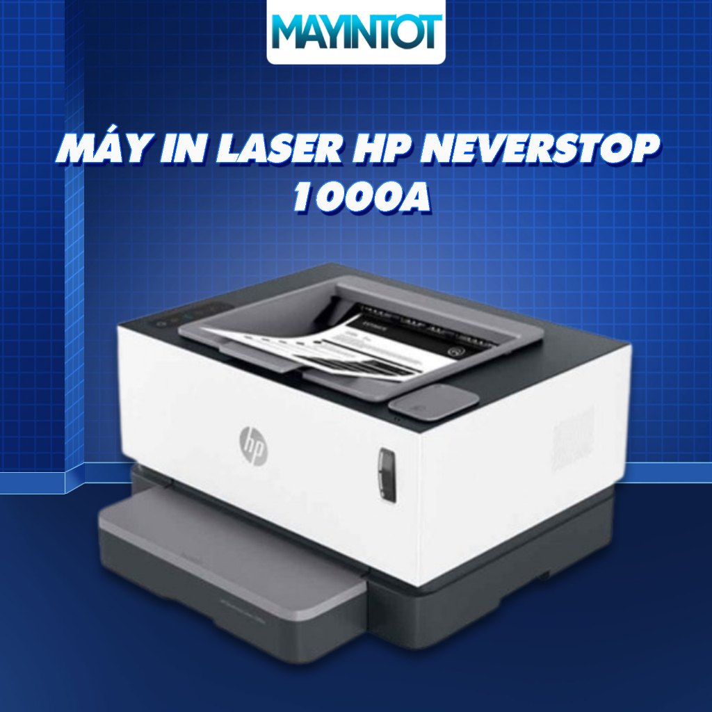 (Tặng 1 ống mực nạp)Máy In Laser HP Neverstop 1000A - In Nhanh, Tiết Kiệm Chi Phí, Thiết Kế Gọn Nhẹ | Máy In Tốt