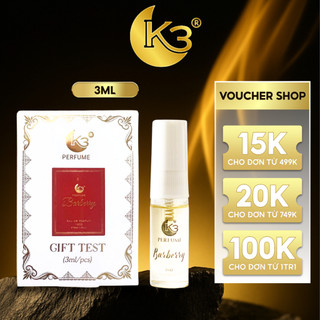Gift Test Nước Hoa Nữ Barberry 3ML - K3 Perfume