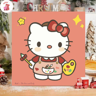 ( TẶNG SET 10 KHẨU TRANG) Tranh Số Hoá Gấu Trúc Phao Hoạt Hình Tranh Tô Màu 20x20cm dễ thương đầy đủ cọ, màu, căng khung