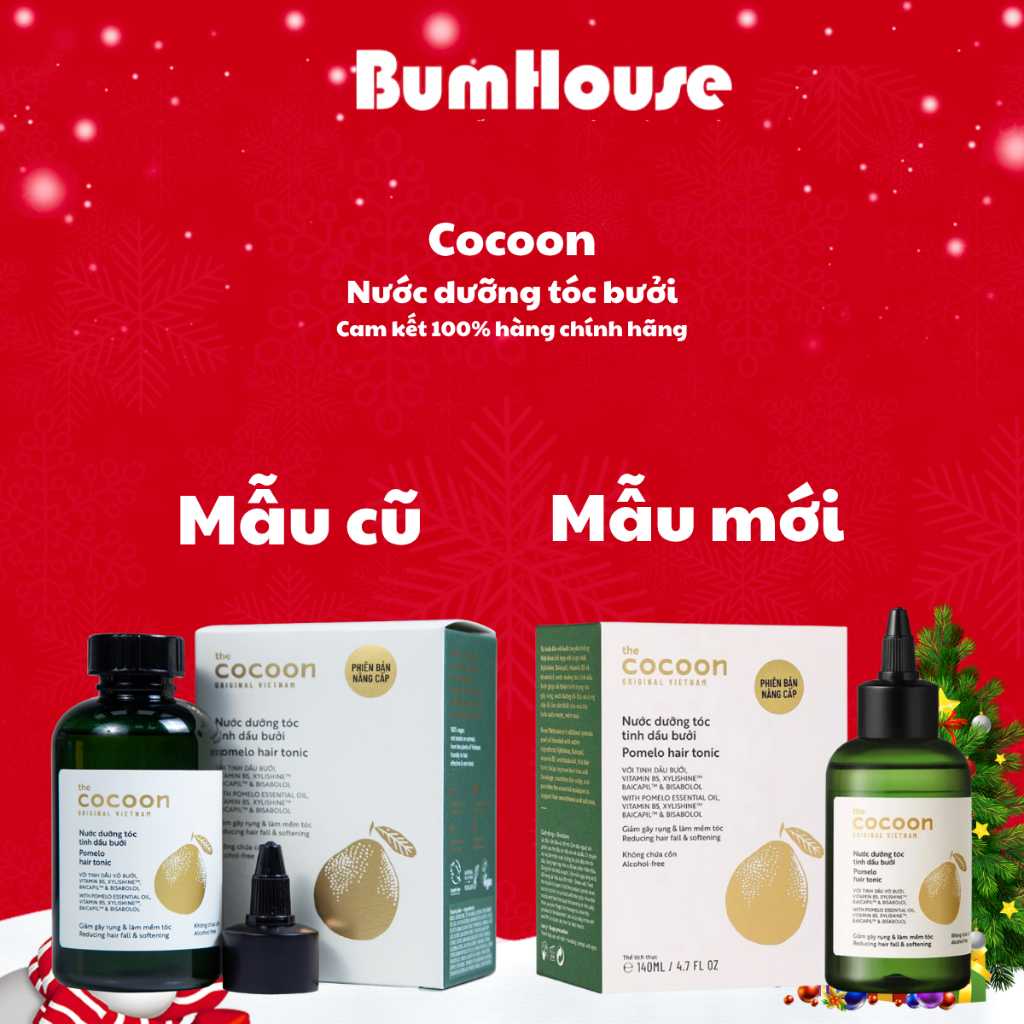 [Phiên Bản Mới] Nước Dưỡng Tóc Cocoon Tinh Dầu Bưởi 140ml 310ml